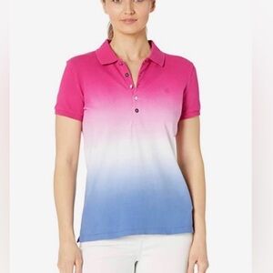 Lauren Ralph Lauren  Pink and Blue‎ Women's Polo Shirt
